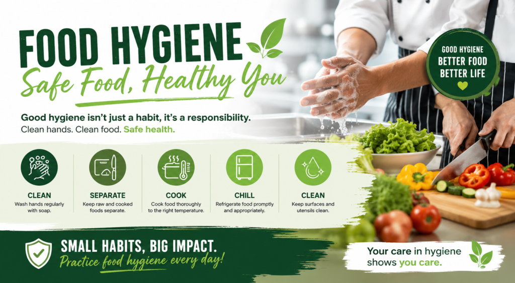 Food Hygiene Practices for Safe, Clean & Healthy Food Preparation