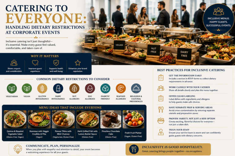 Catering for everyone at corporate events