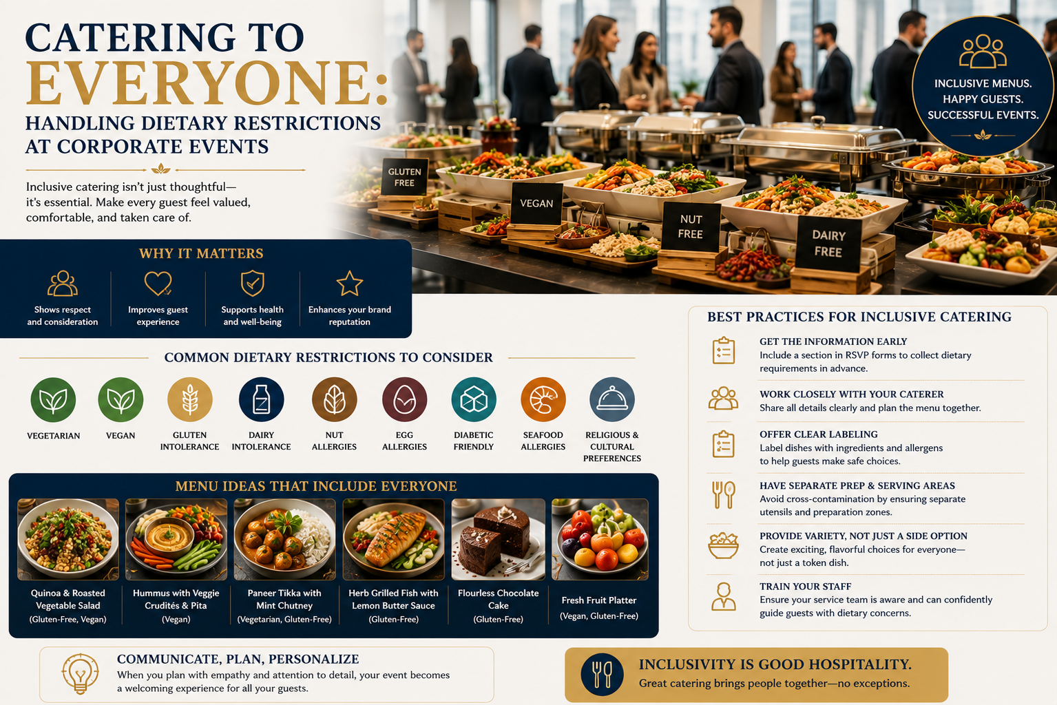 Catering to Everyone: Handling Dietary Restrictions at Corporate Events