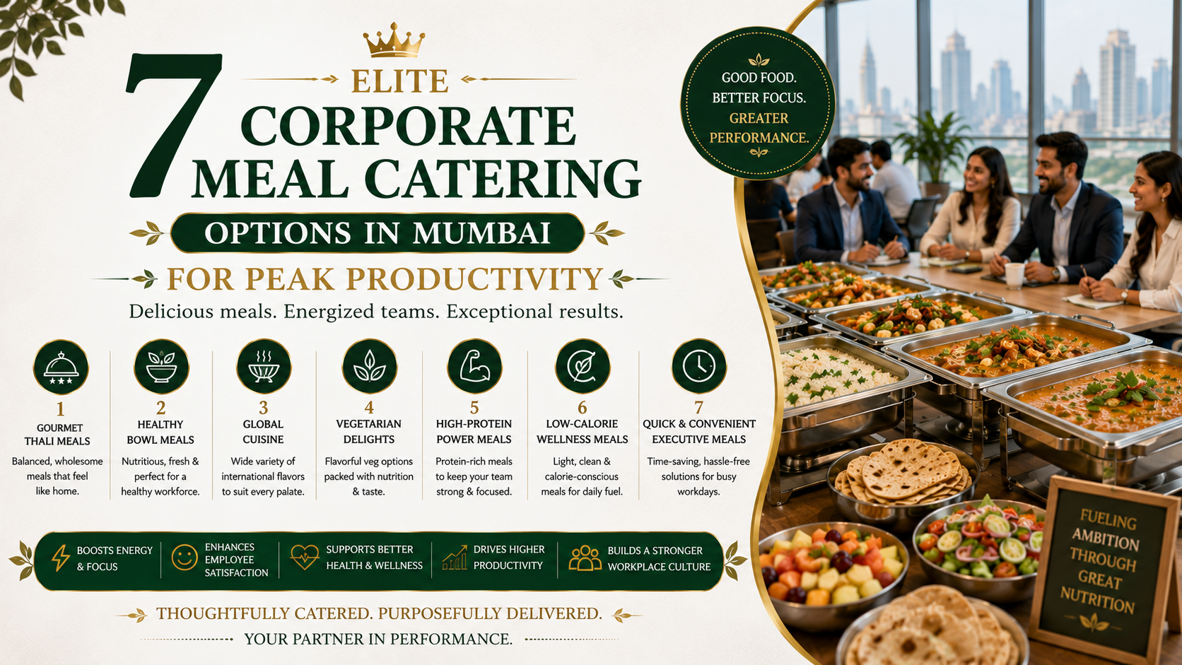 Elite corporate meal catering in Mumbai