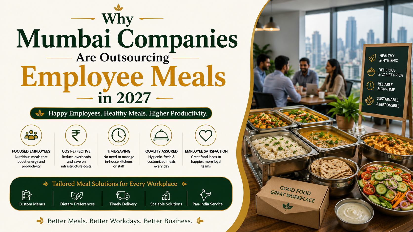 Why Smart Mumbai Companies Outsource Employee Meals