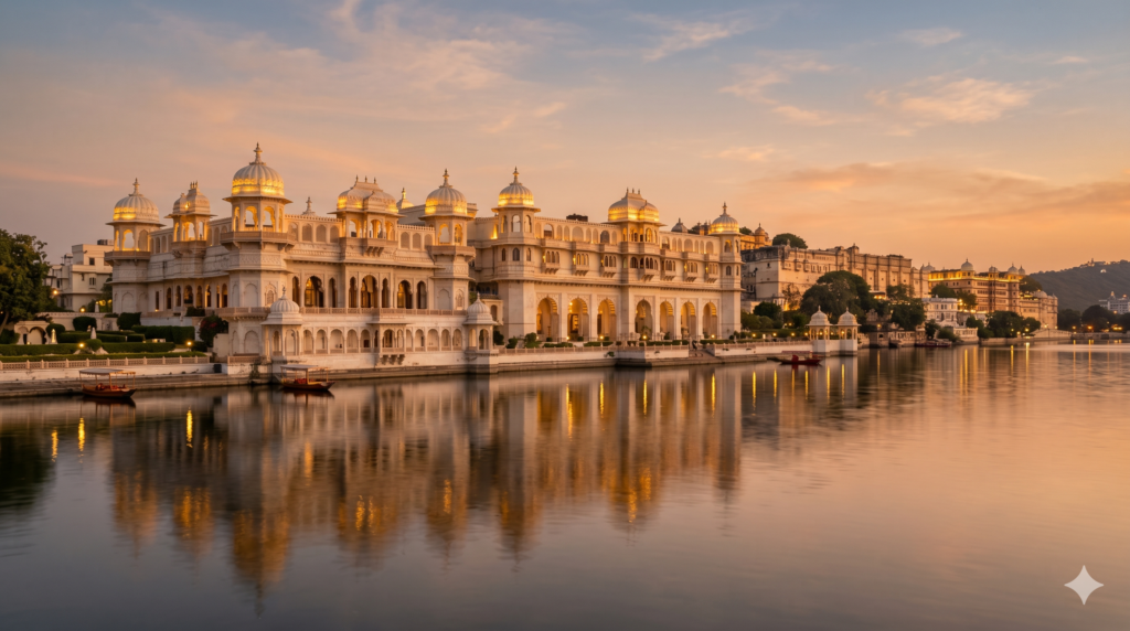 Inside The Leela Palace luxury heritage hotel architecture in India